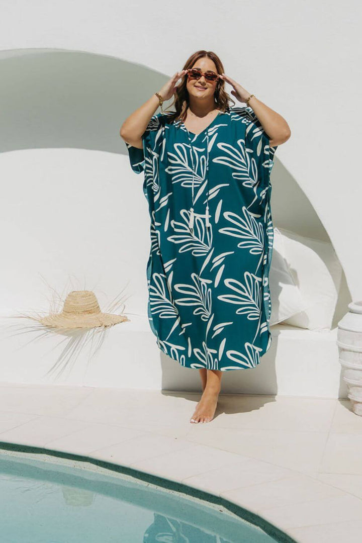 Celeste Long Kaftan Dress for Women - gallery