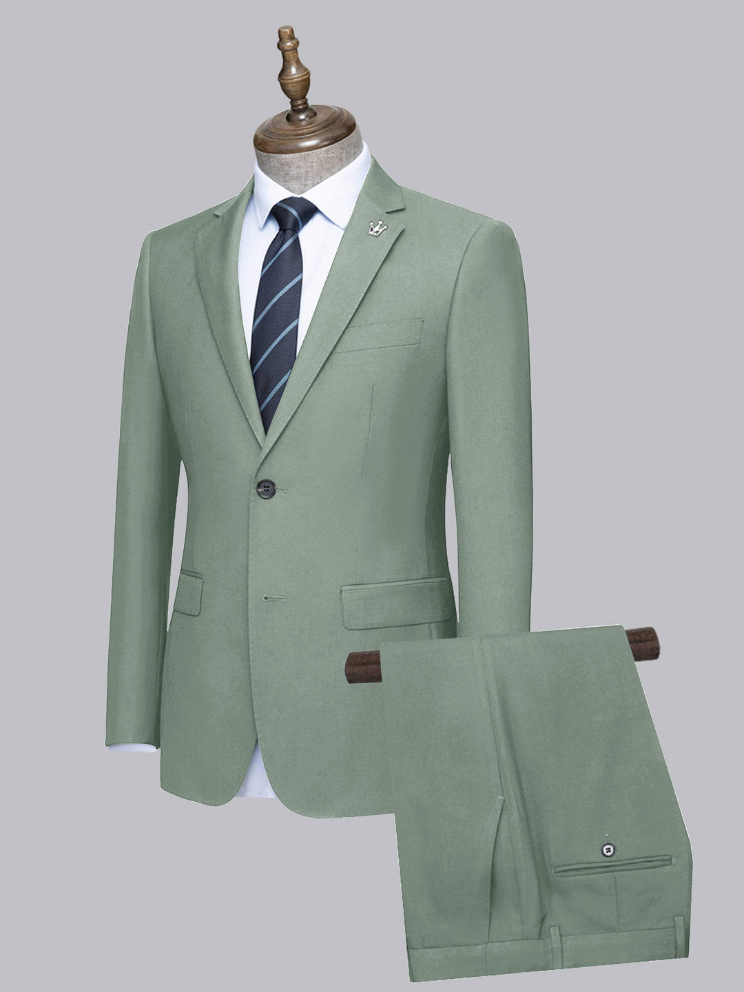 Slim Fit Two-Piece Wedding Suit for Men - gallery