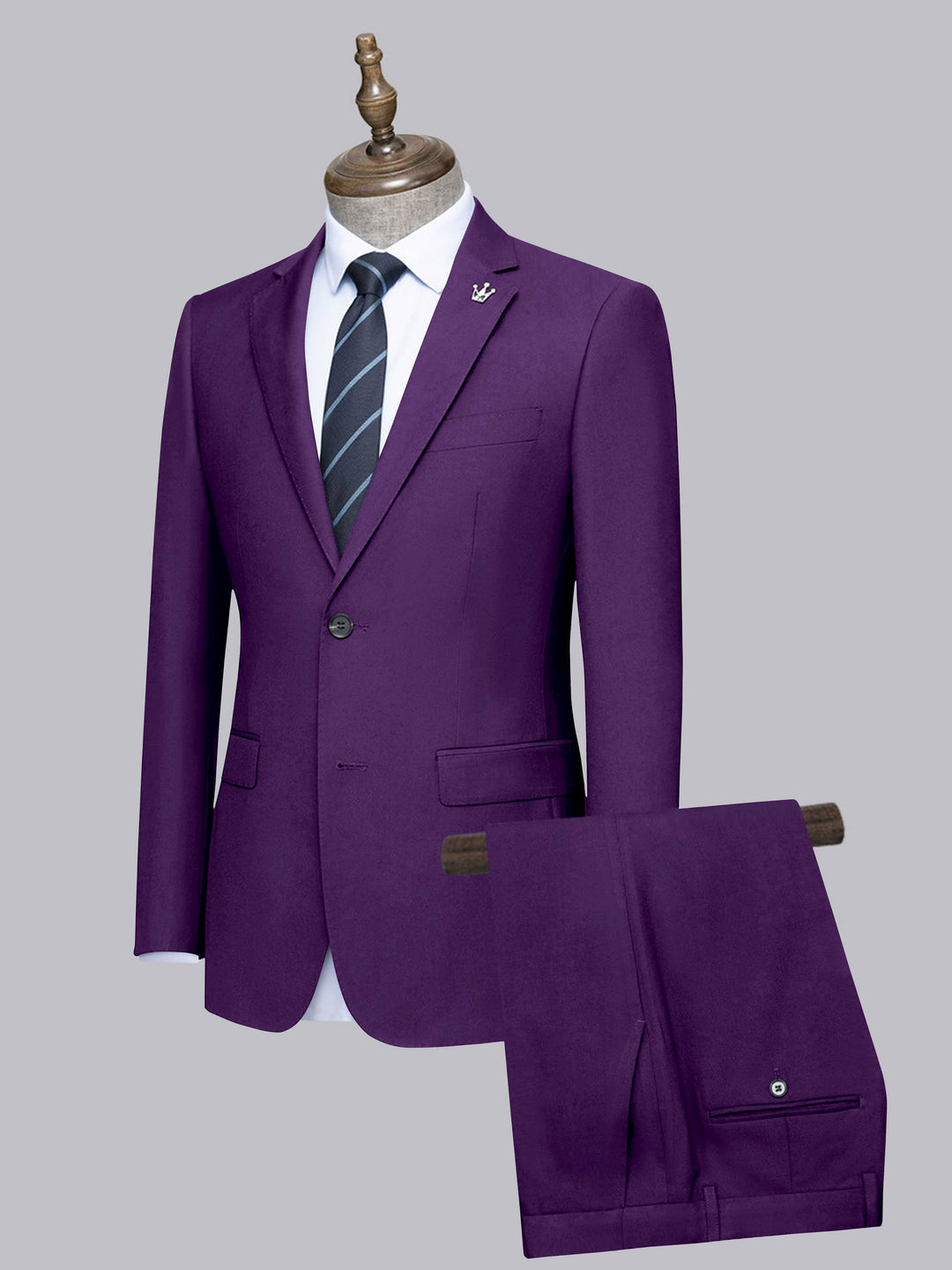 Slim Fit Two-Piece Wedding Suit for Men - gallery
