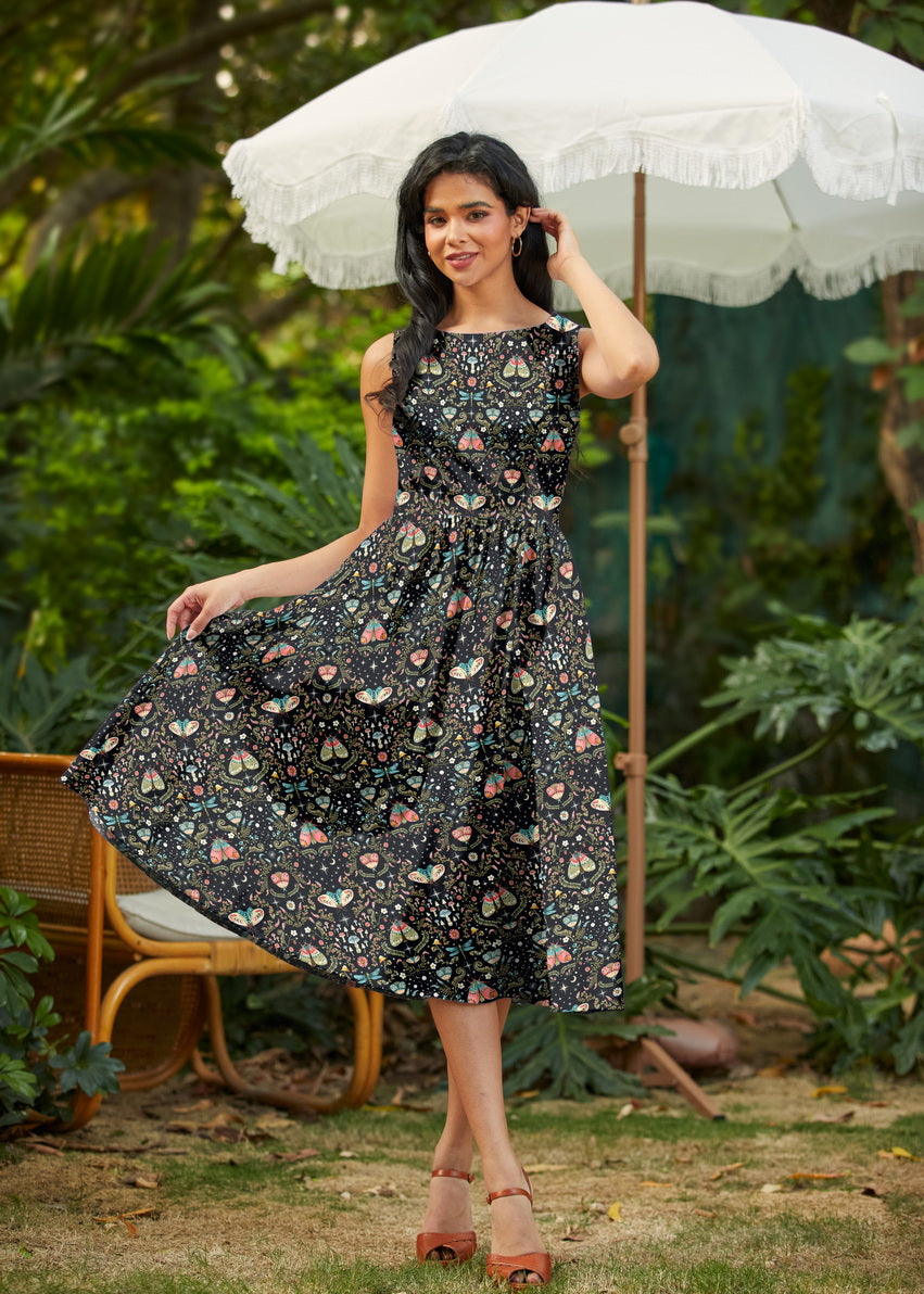 Midnight Midi Dress — gallery