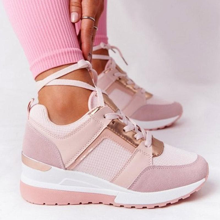 Cushioned Trainers with Breathable Mesh Upper for Women