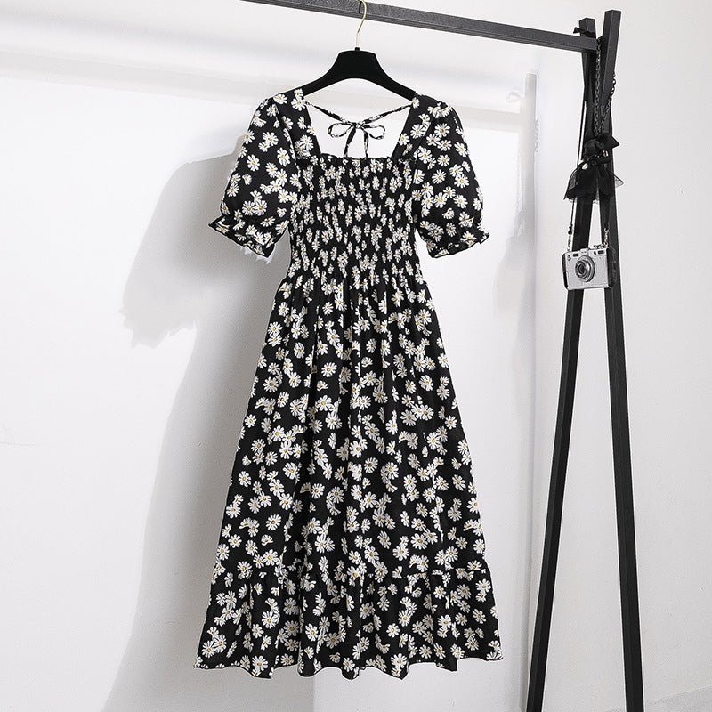 The Summer Bloom Midi Dress for Women - Little Black Daisy