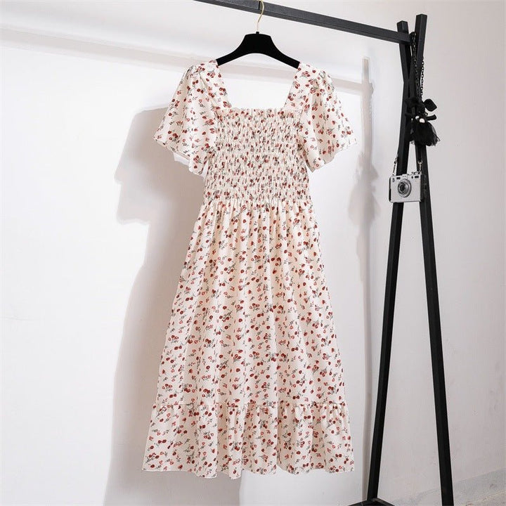 The Summer Bloom Midi Dress for Women - Apricot