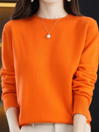 Cozy Long-Sleeve Wool Sweater for Ultimate Warmth