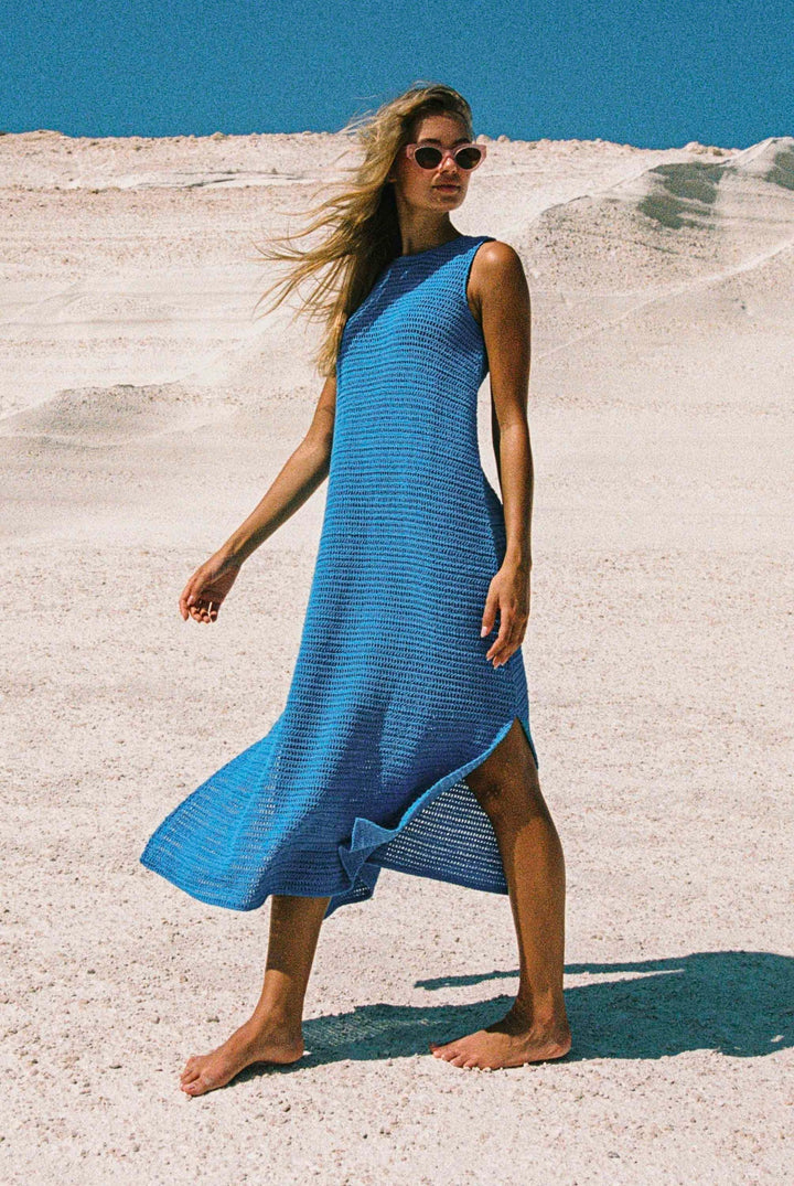 Paloma Dress In Lagoon — gallery