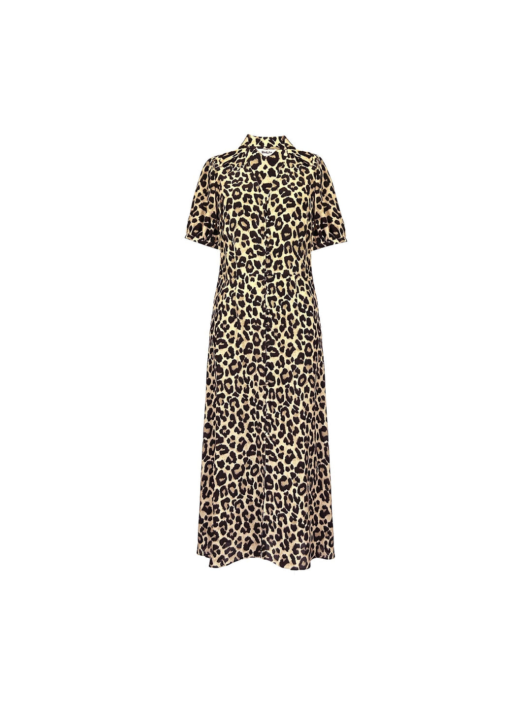 Petite Leopard Print Button Through Shirt Dress — gallery