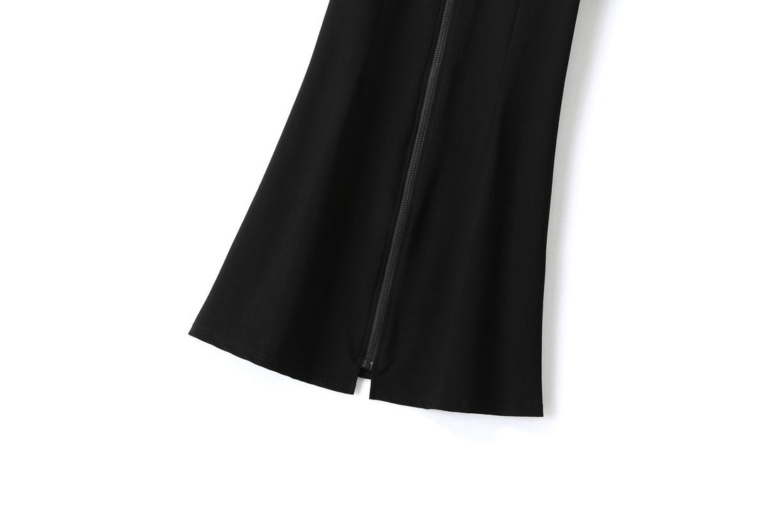 Etney Plus Size Black Polo T Shirt Dress for Women - gallery