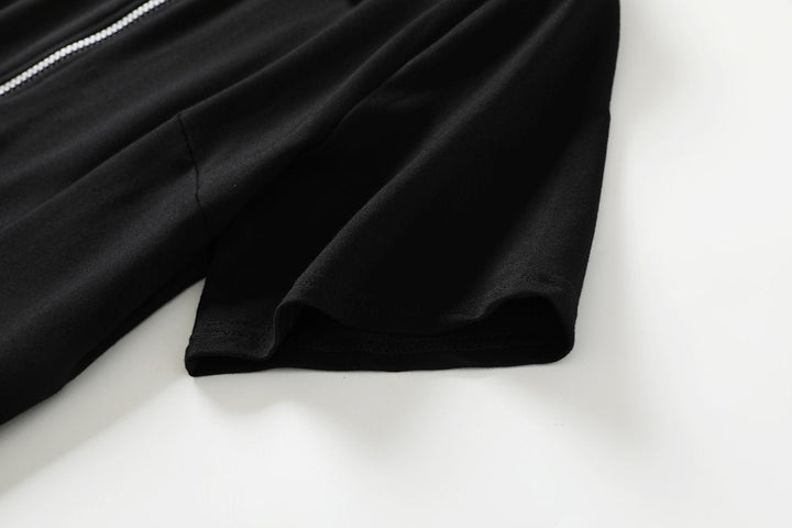 Etney Plus Size Black Polo T Shirt Dress for Women - gallery