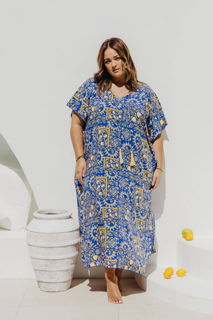 Margot Long Kaftan Dress for Women - gallery