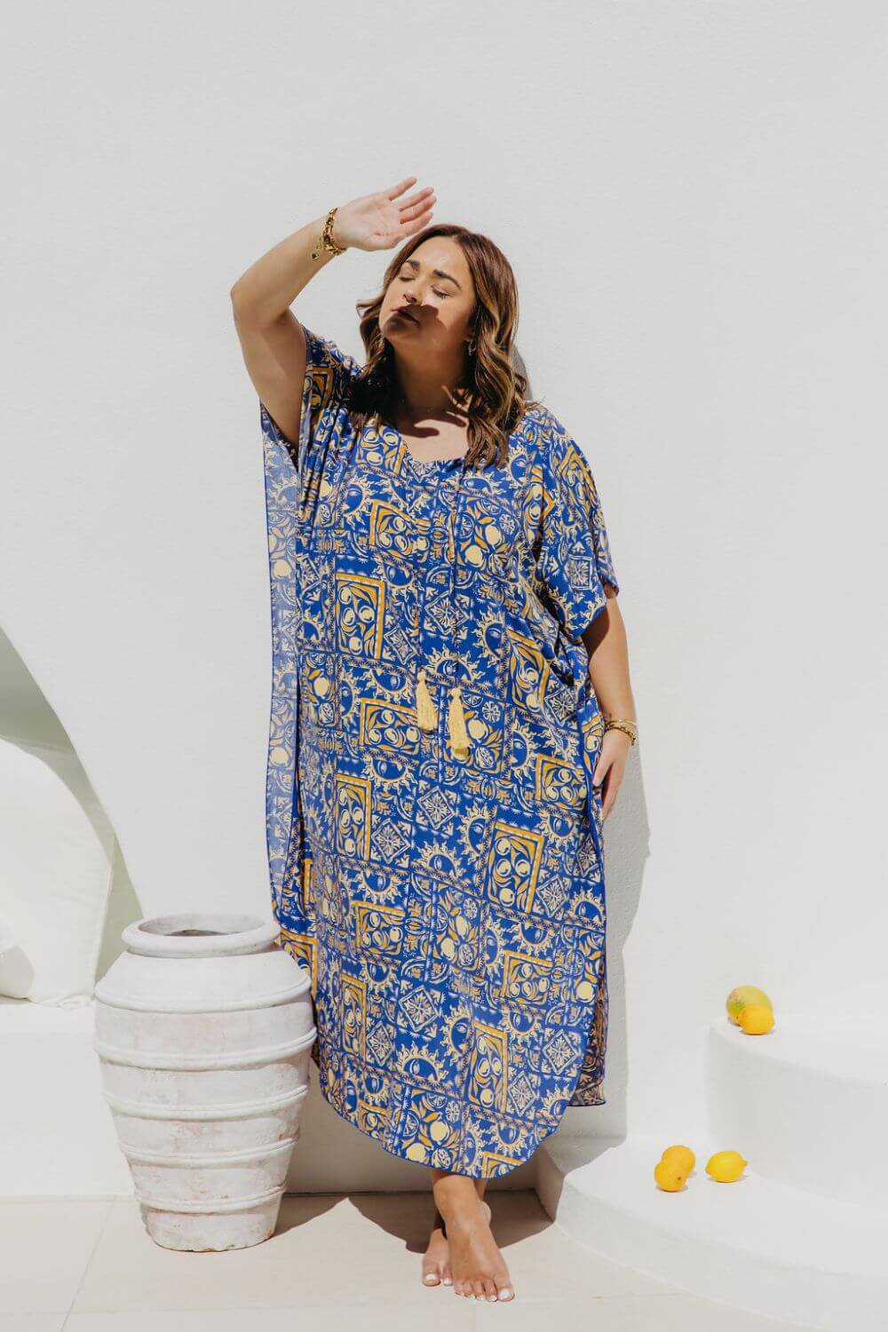 Margot Long Kaftan Dress for Women - gallery