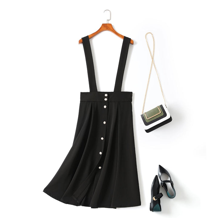 Carleigh Plus Size Suspender Midi Skirt for Women