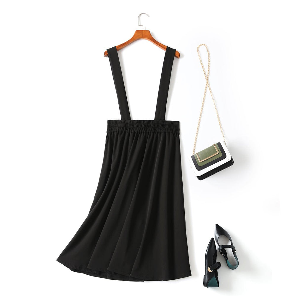 Carleigh Plus Size Suspender Midi Skirt for Women - gallery
