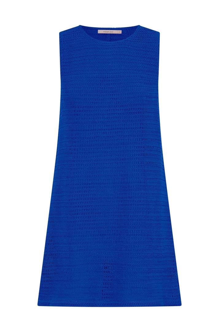 Poolside Mini Dress In Cobalt — gallery