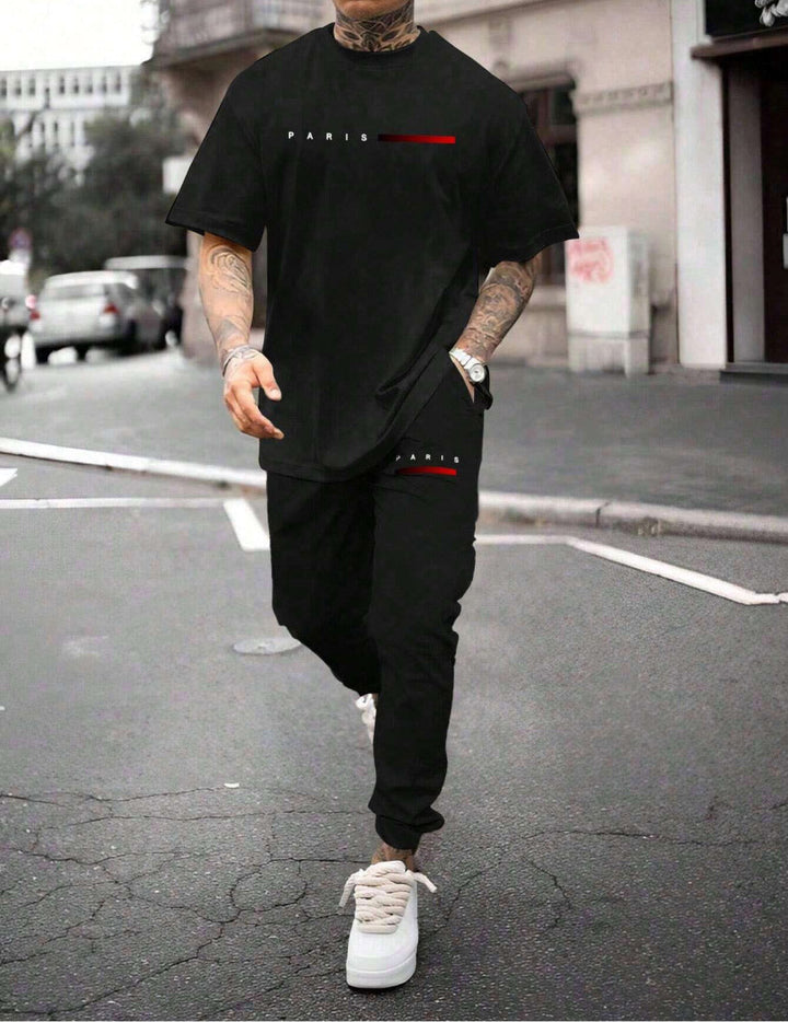 Relaxed Fit Print Tee for Men