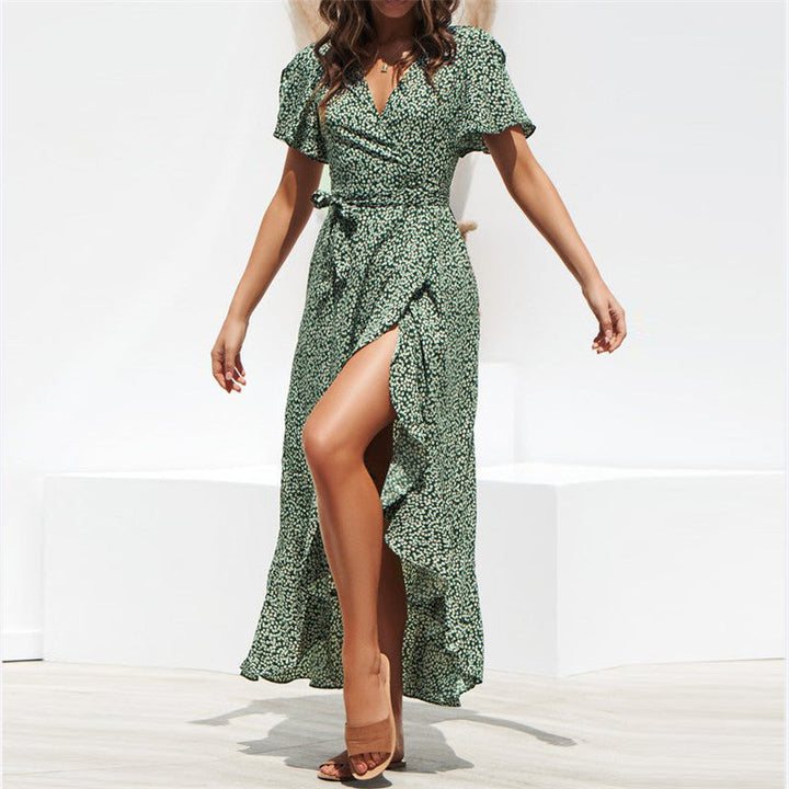 Summer Beach Floral Boho Maxi Dress for Women - gallery