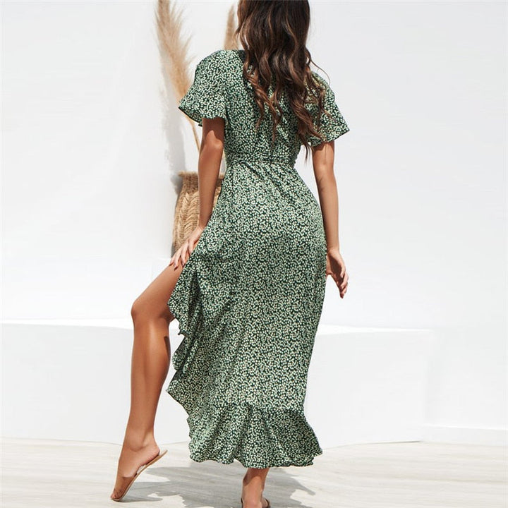 Summer Beach Floral Boho Maxi Dress for Women - gallery