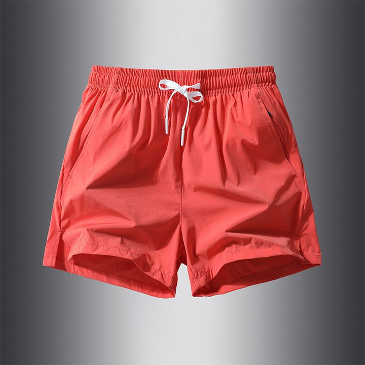 Quick-Dry Breathable Sports Running Gym Basketball Shorts for Men - Red