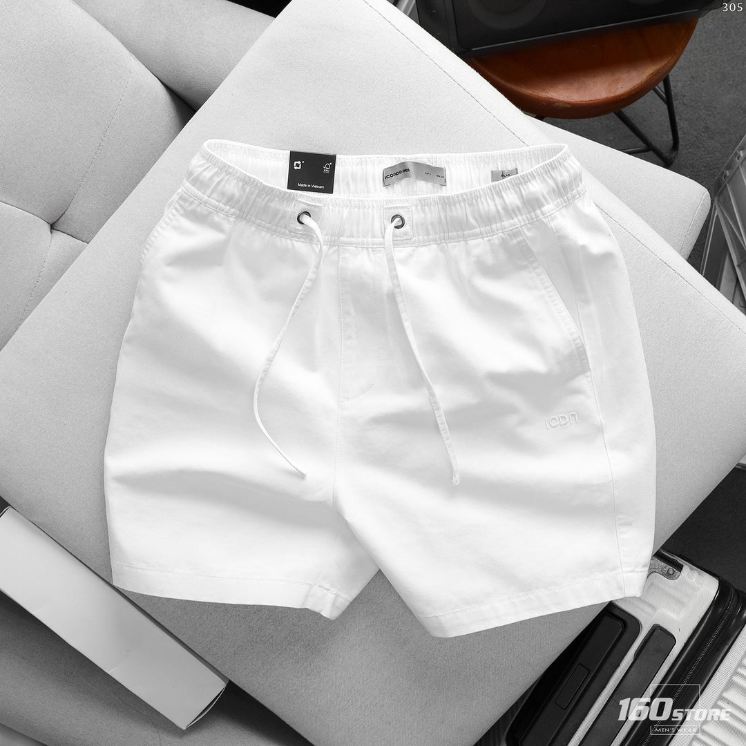 Cotton Khaki Shorts for Men - Trắng-0305