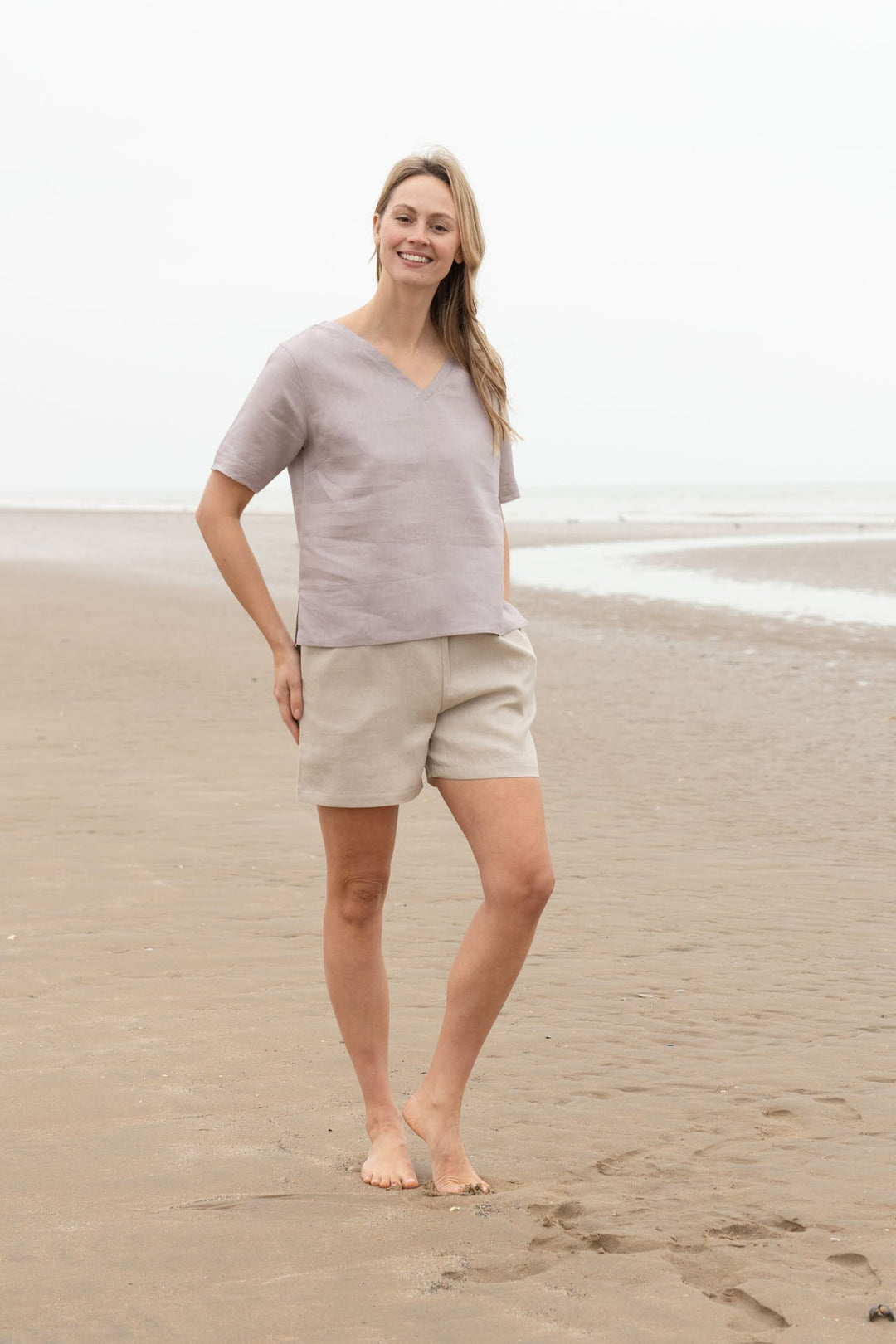 Sallie Linen Top for Women - gallery