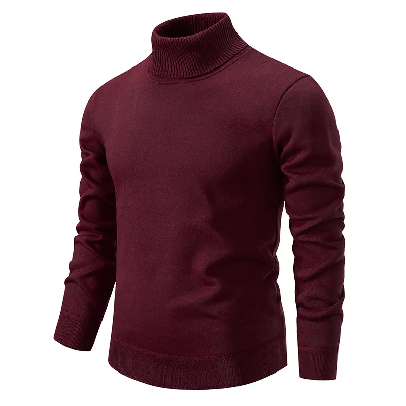 Pure Cotton Turtleneck Jumper with a Relaxed Silhouette