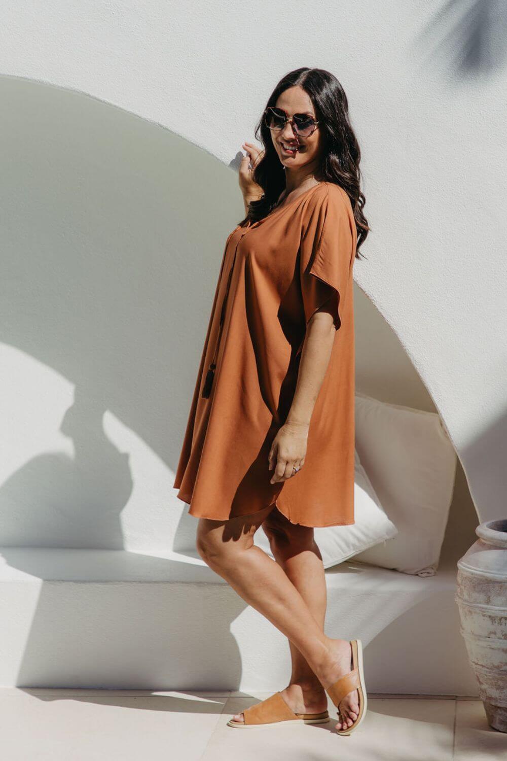 Wren Short Kaftan Dress for Women - gallery