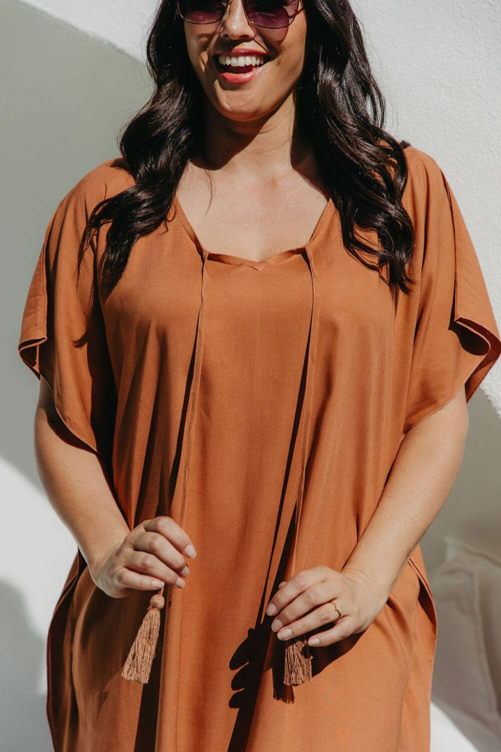 Wren Short Kaftan Dress for Women - gallery