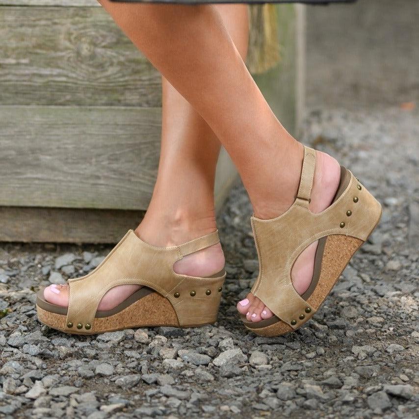 Carley Cork Wedge Sandal for Women - gallery