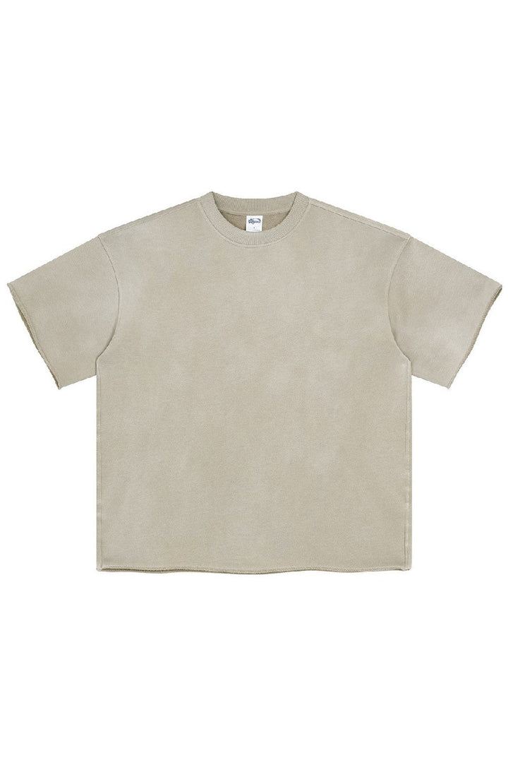 Spray Dye Cut Tee for Men - Apricot