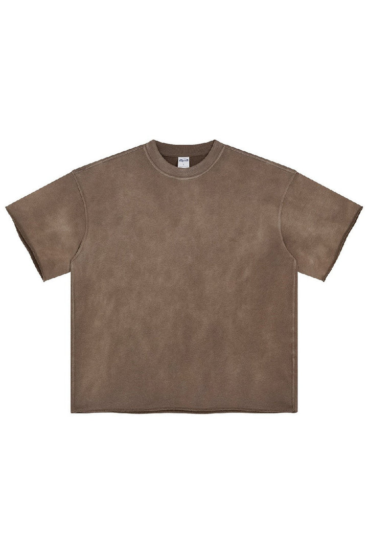 Spray Dye Cut Tee for Men - Brown