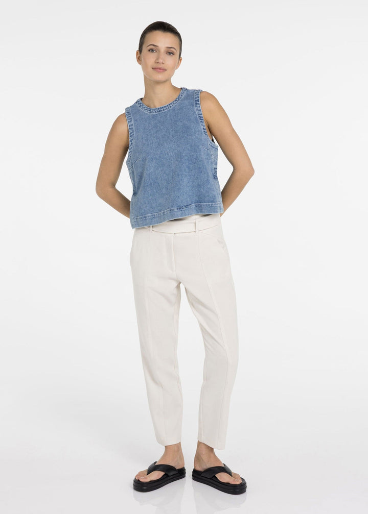 Sleeveless Denim Top for Women - gallery