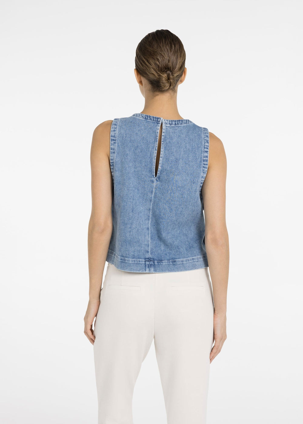 Sleeveless Denim Top for Women - gallery