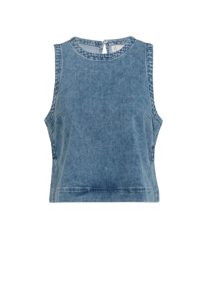 Sleeveless Denim Top for Women - gallery
