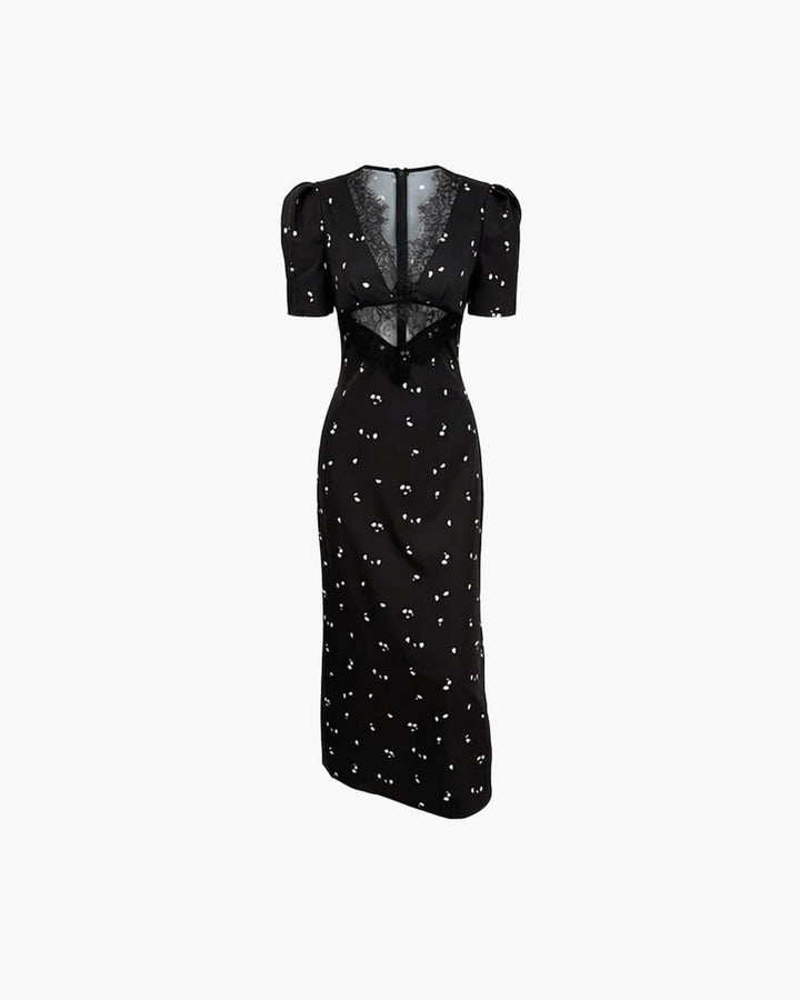 Puff Sleeve Lace Dress for Women