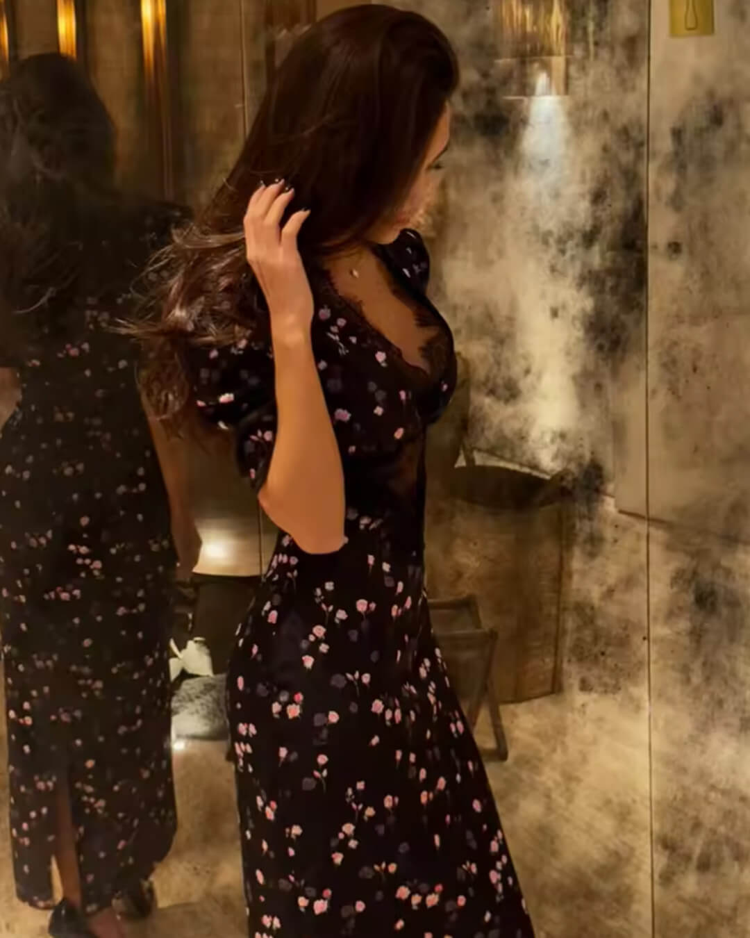 Puff Sleeve Lace Dress for Women - gallery