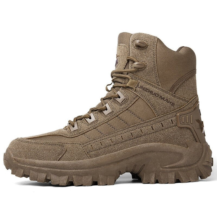 Military-Style Winter Boots with Plush Lining