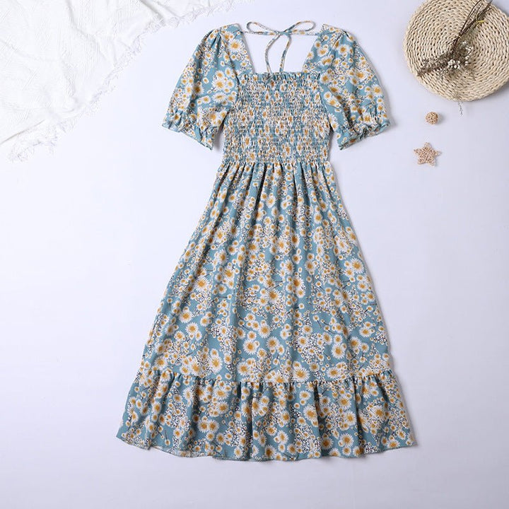 The Sweet Breeze Mini Dress for Women - Blue Dandelion