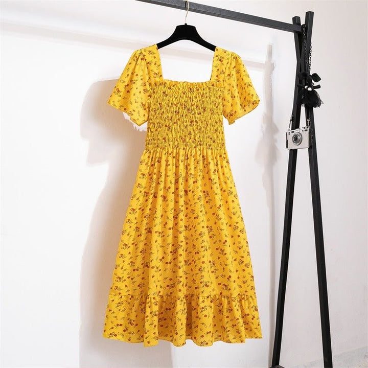 The Sweet Breeze Mini Dress for Women - yellow