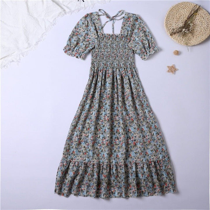 The Sweet Breeze Mini Dress for Women - Blue floral