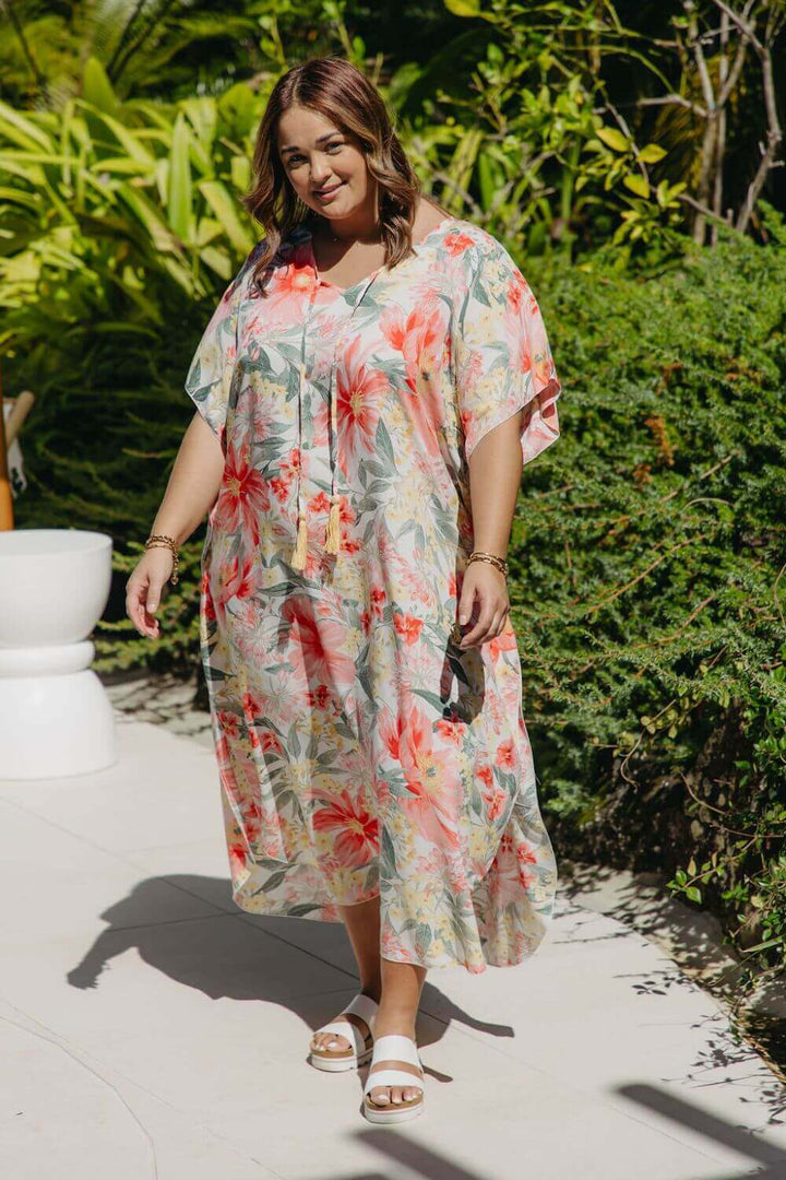 Elsie Long Kaftan Dress for Women - gallery