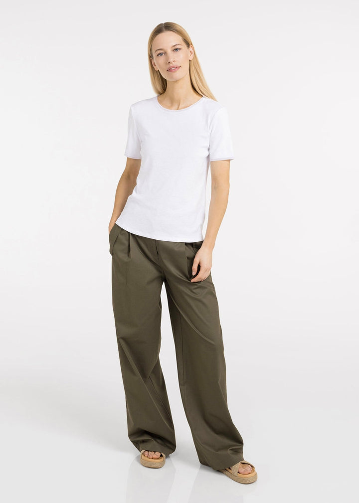 Goldie Mesh Detail T-Shirt for Women - gallery