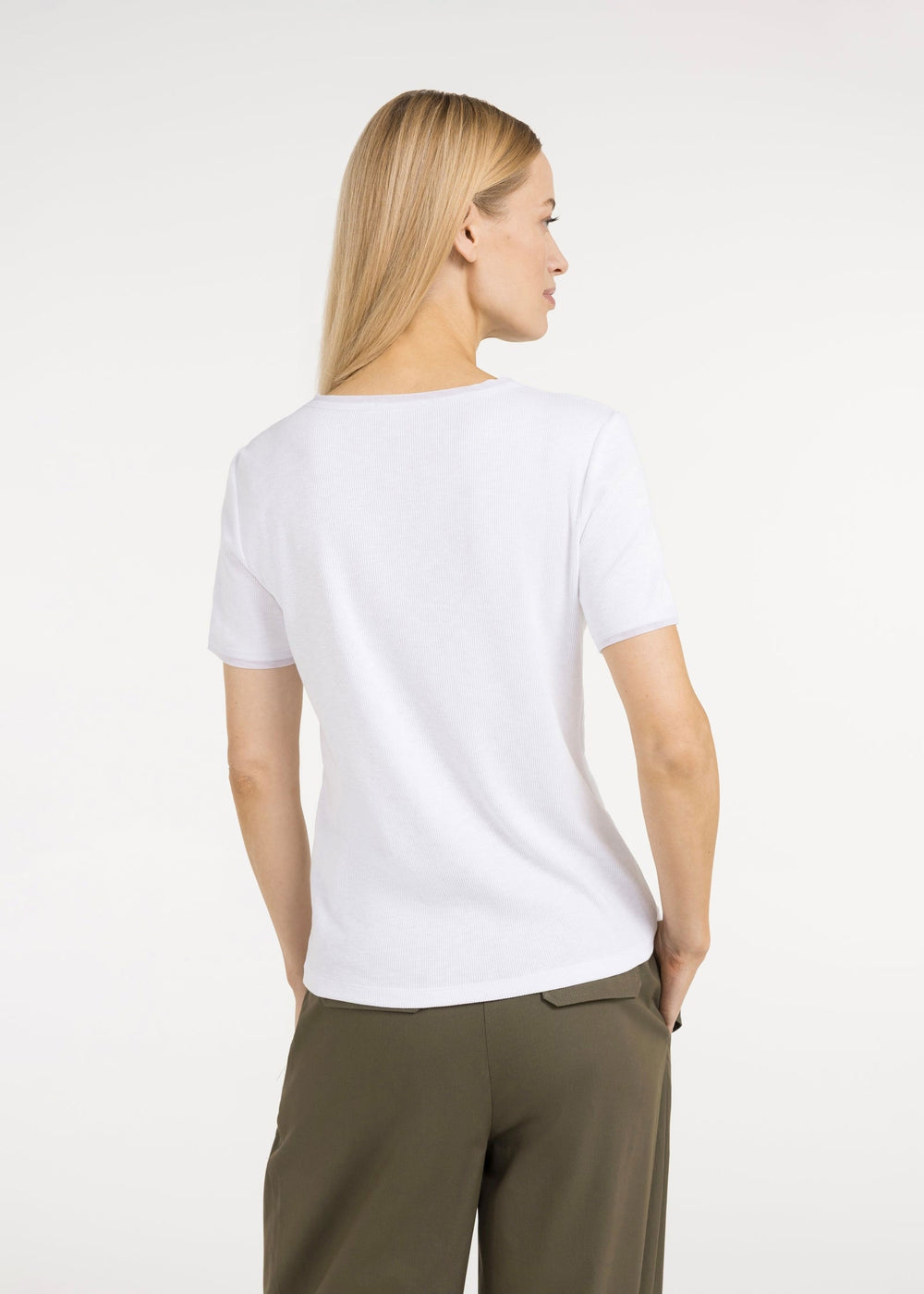 Goldie Mesh Detail T-Shirt for Women - gallery