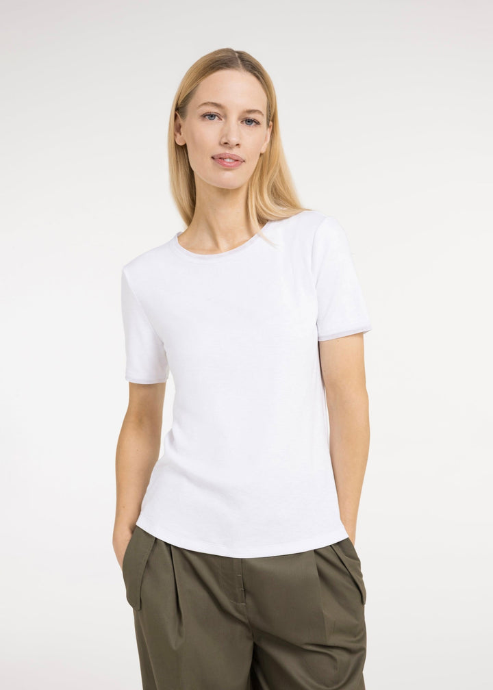 Goldie Mesh Detail T-Shirt for Women - gallery