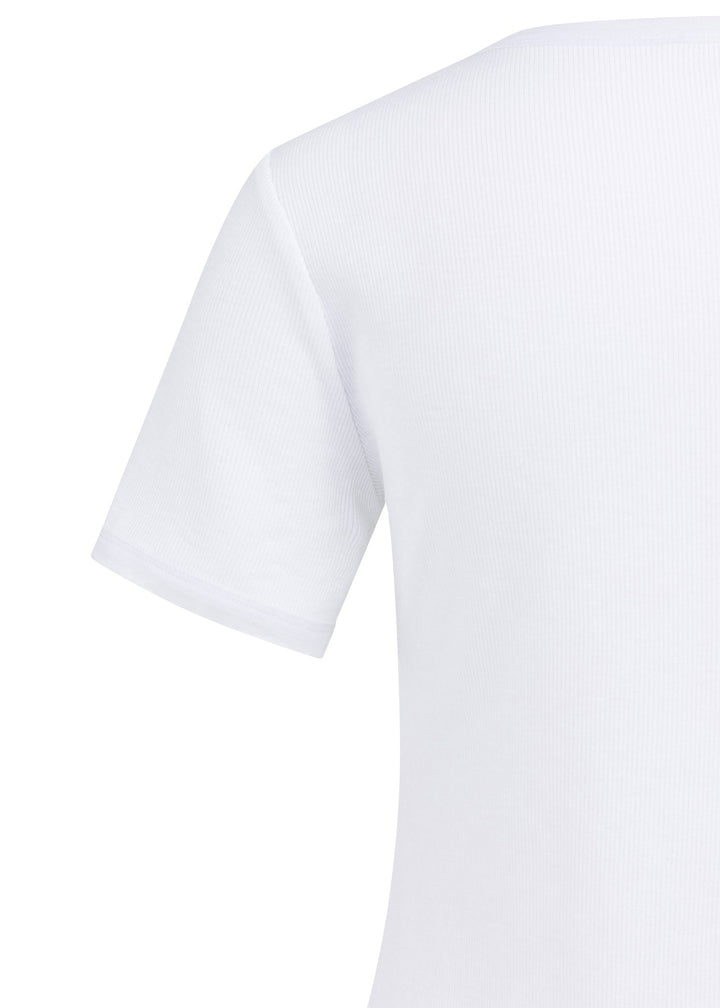 Goldie Mesh Detail T-Shirt for Women - gallery