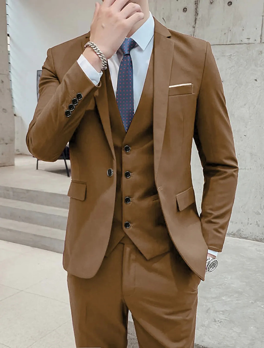 Wedding Business Formal Three-Piece Suit for Men - gallery