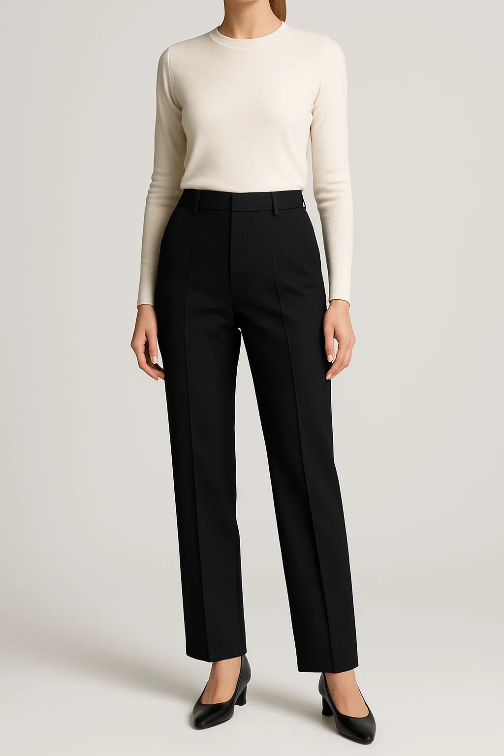 Structured Tailored Trousers with a Clean Straight Leg