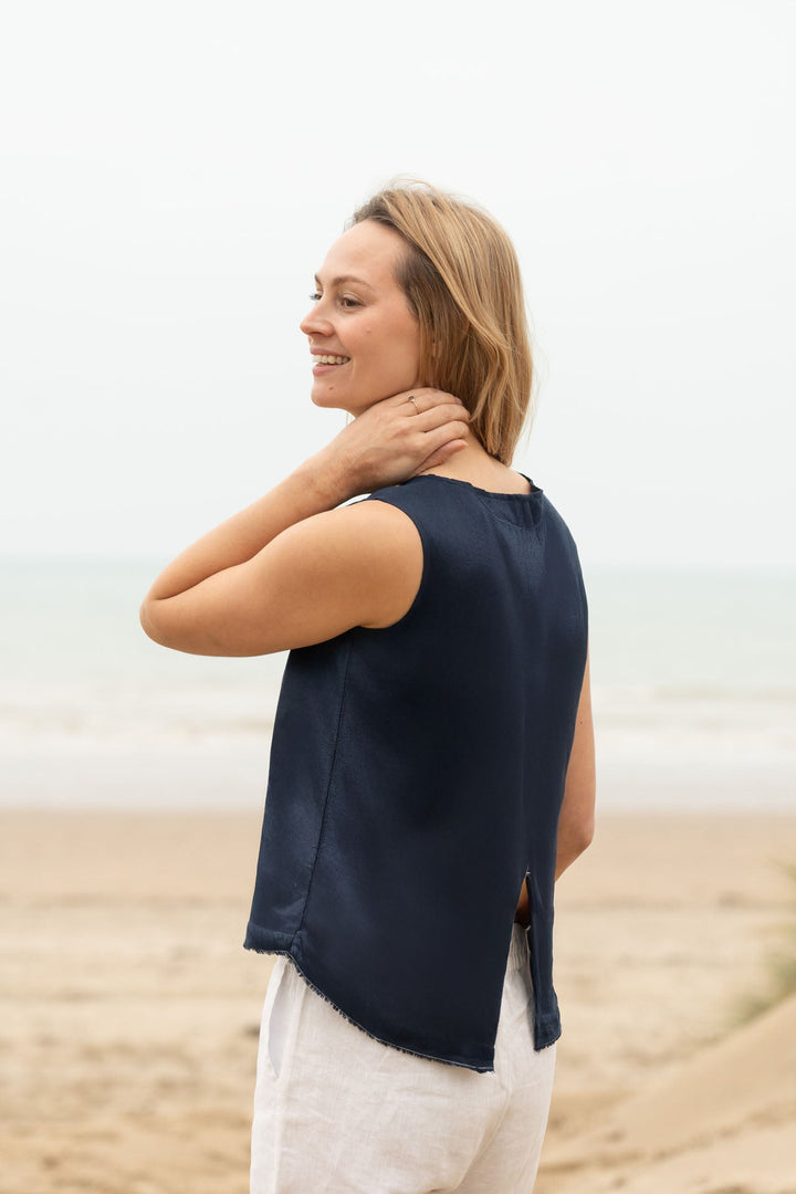 Aimie Linen Top for Women - gallery