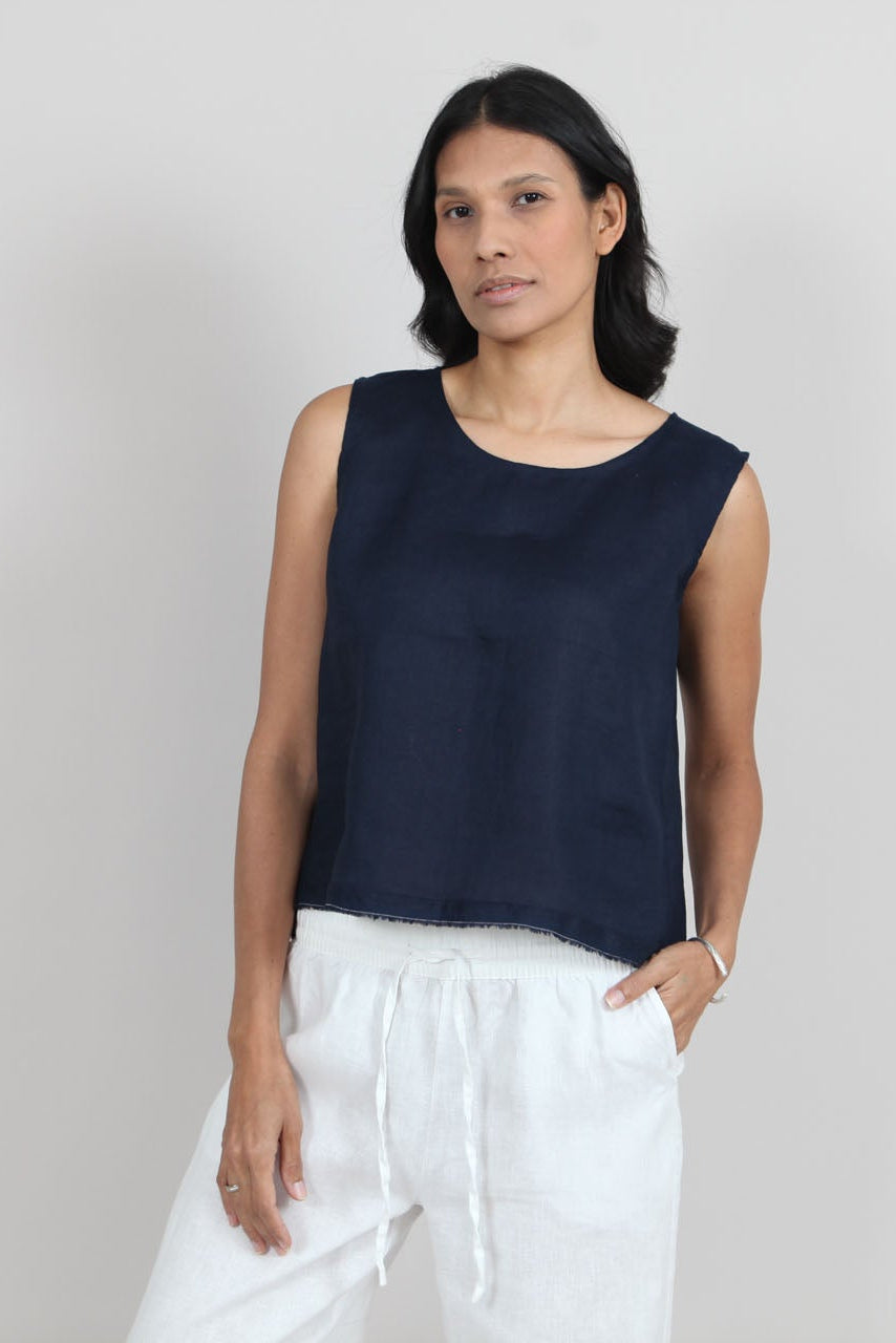 Aimie Linen Top for Women - gallery