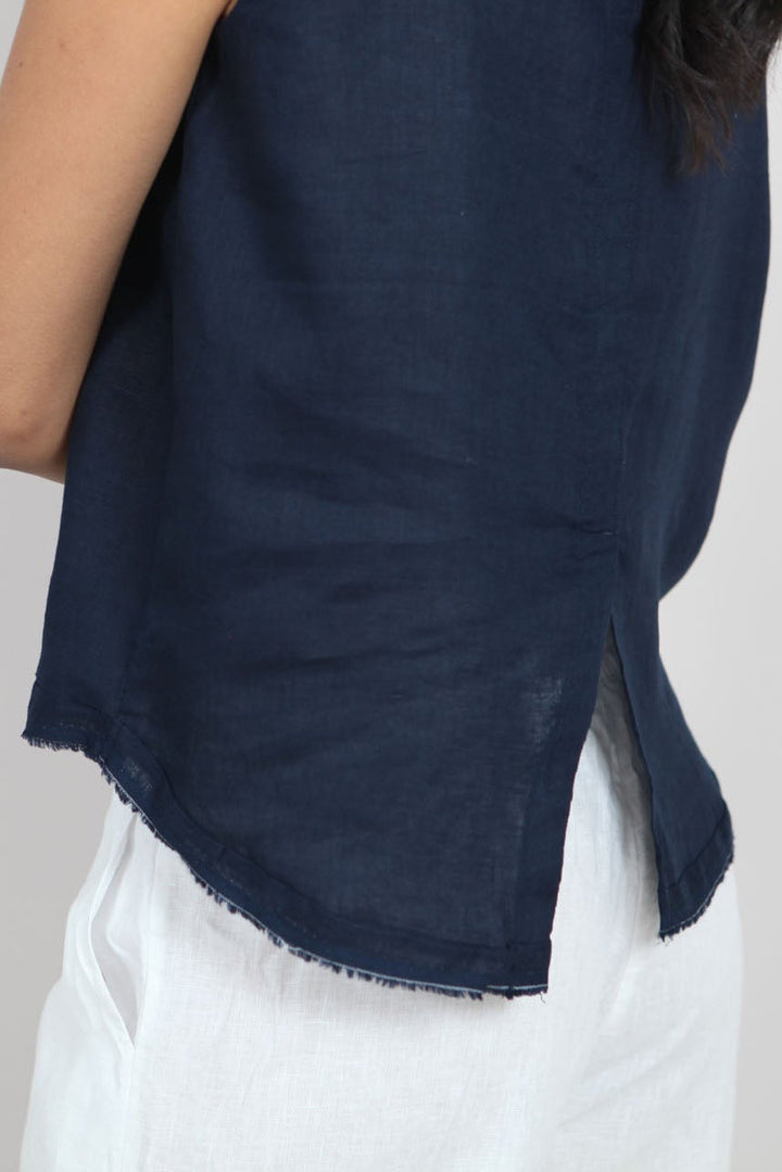 Aimie Linen Top for Women - gallery