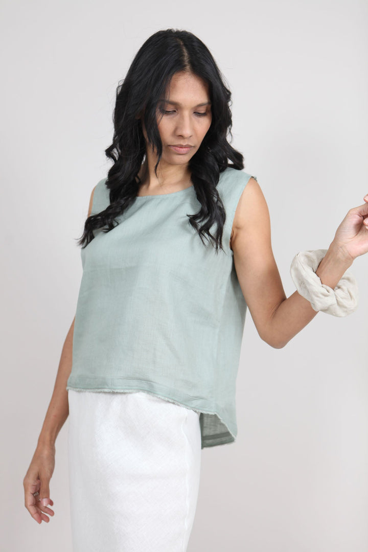 Aimie Linen Top for Women - gallery