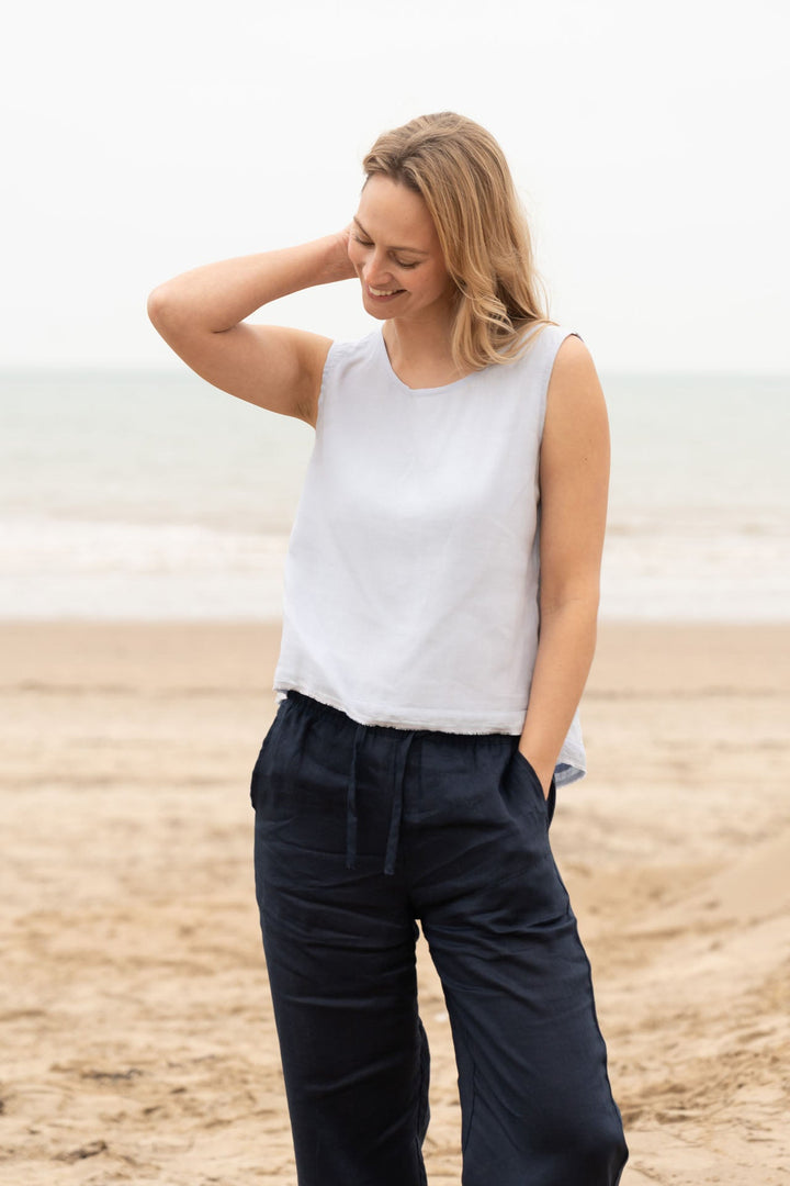 Aimie Linen Top for Women - gallery